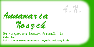 annamaria noszek business card